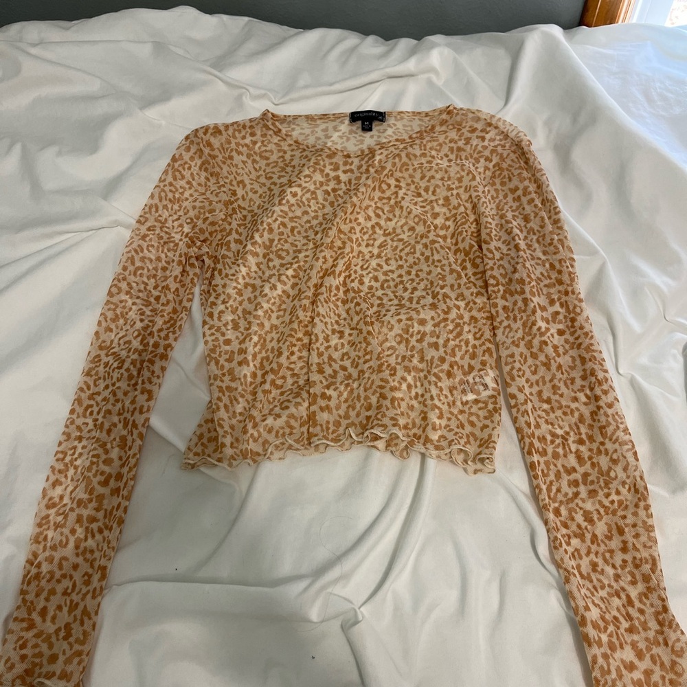 Sheer Tan Cheeta Print
